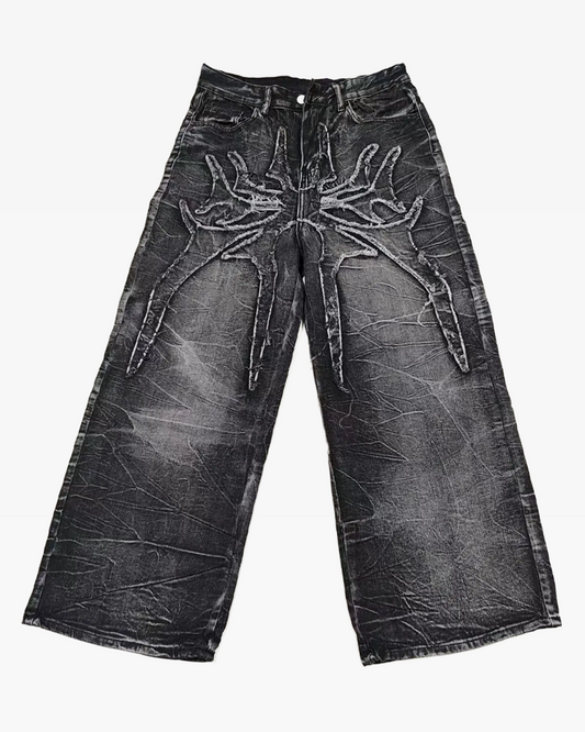 RiftForm™ - Distressed Wide Jeans