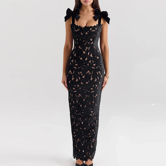 SecondSkin Lace™ Illusion Midi Dress