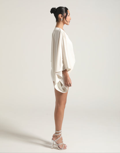SnatchFlow™ Drape Mini Dress