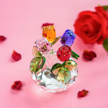 PrismBloom™ - Crystal Rose Bouquet