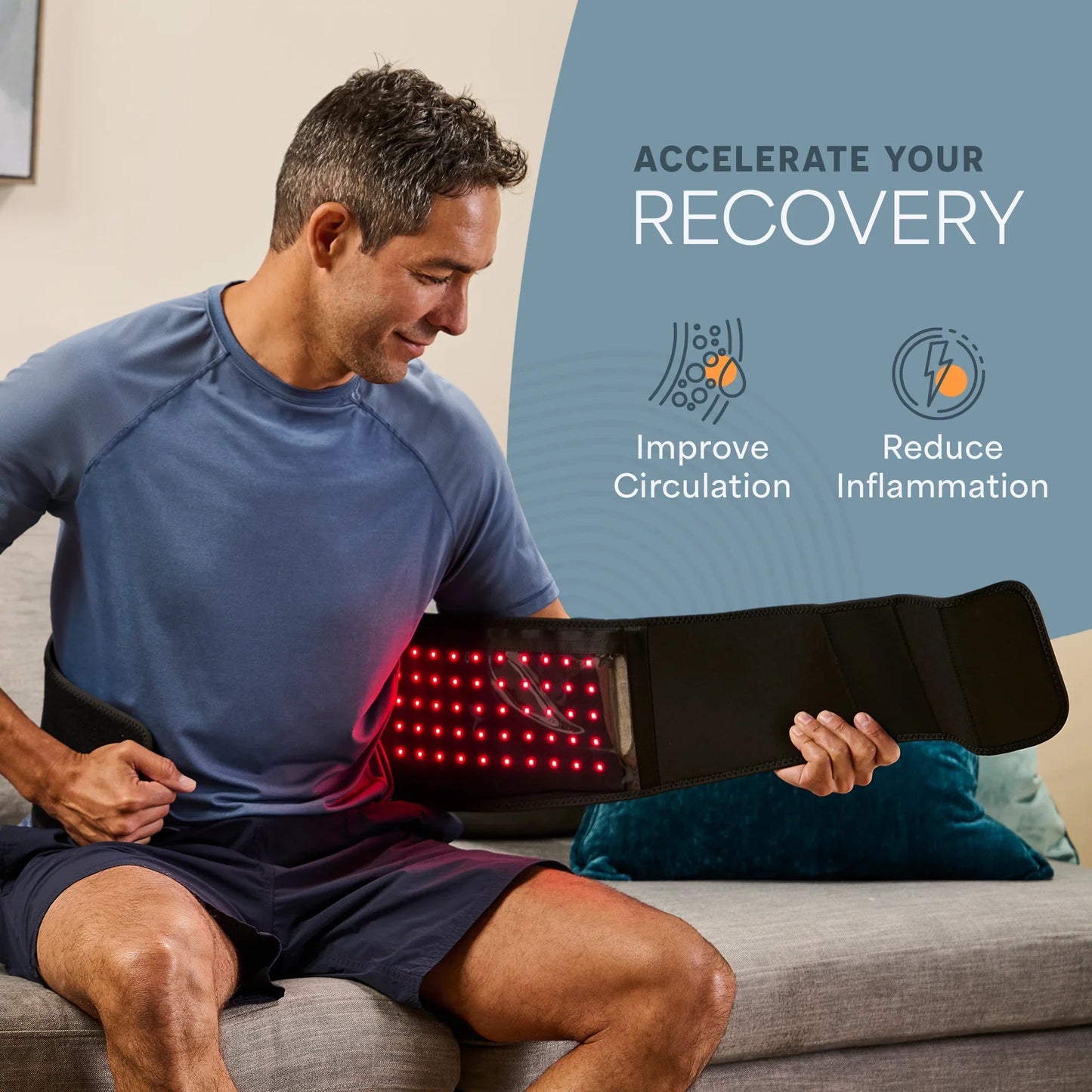 AllevaRed Pro Elite Red Light Therapy Belt