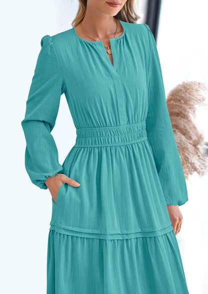 BlushFlow™ - Maxi Dress