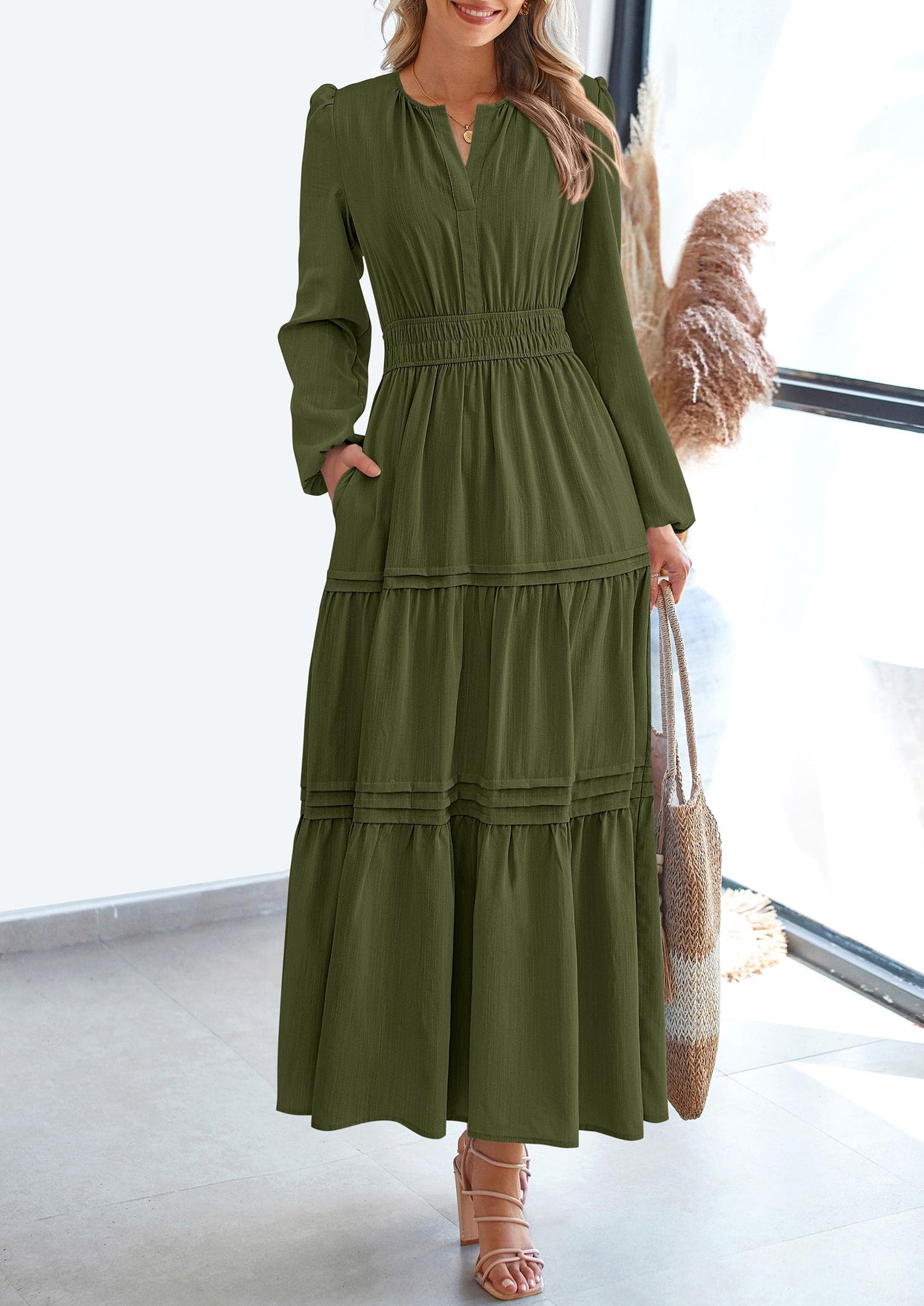BlushFlow™ - Maxi Dress