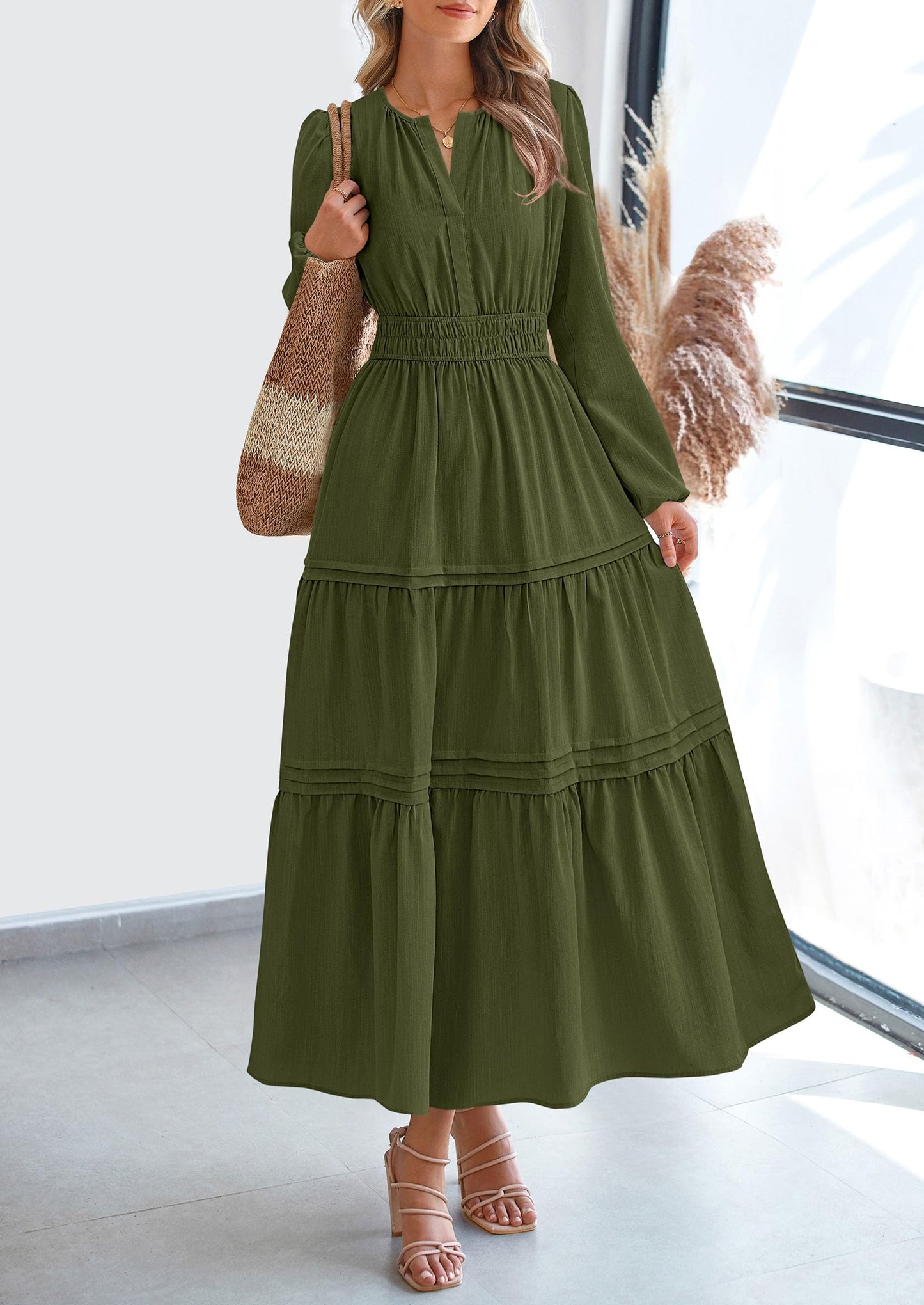 BlushFlow™ - Maxi Dress