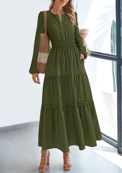 BlushFlow™ - Maxi Dress