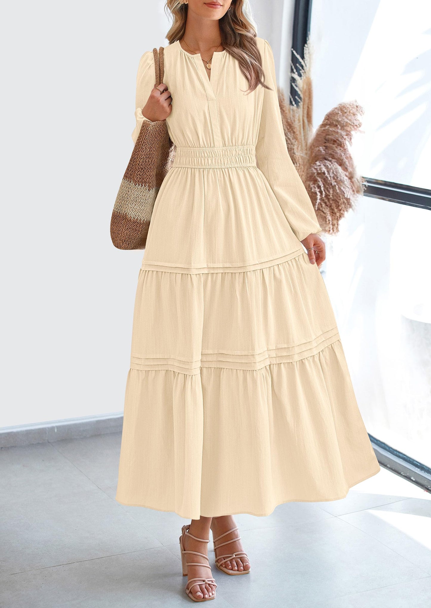BlushFlow™ - Maxi Dress