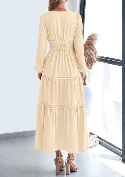 BlushFlow™ - Maxi Dress