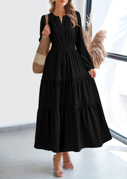BlushFlow™ - Maxi Dress