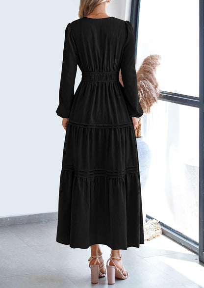 BlushFlow™ - Maxi Dress