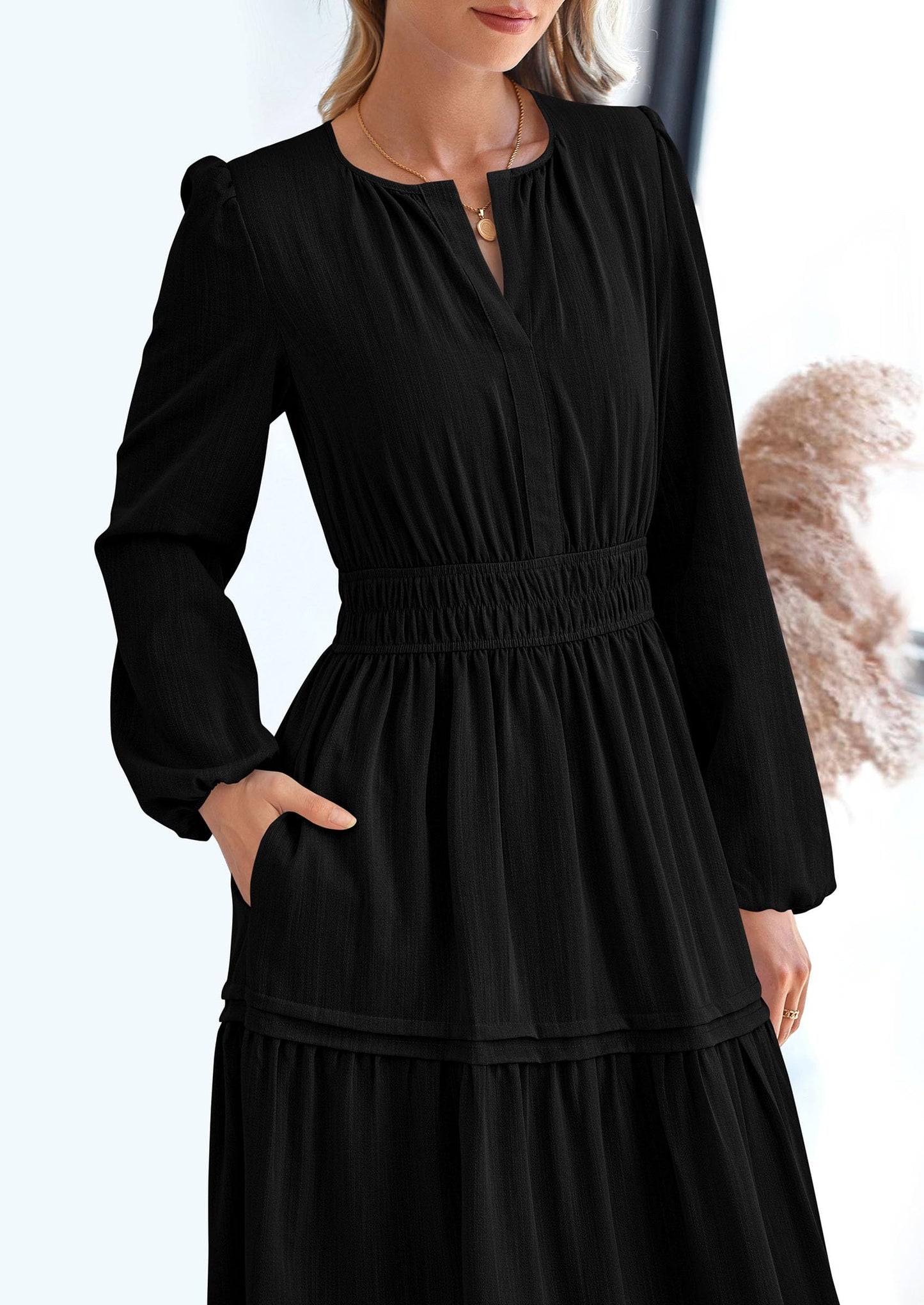 BlushFlow™ - Maxi Dress