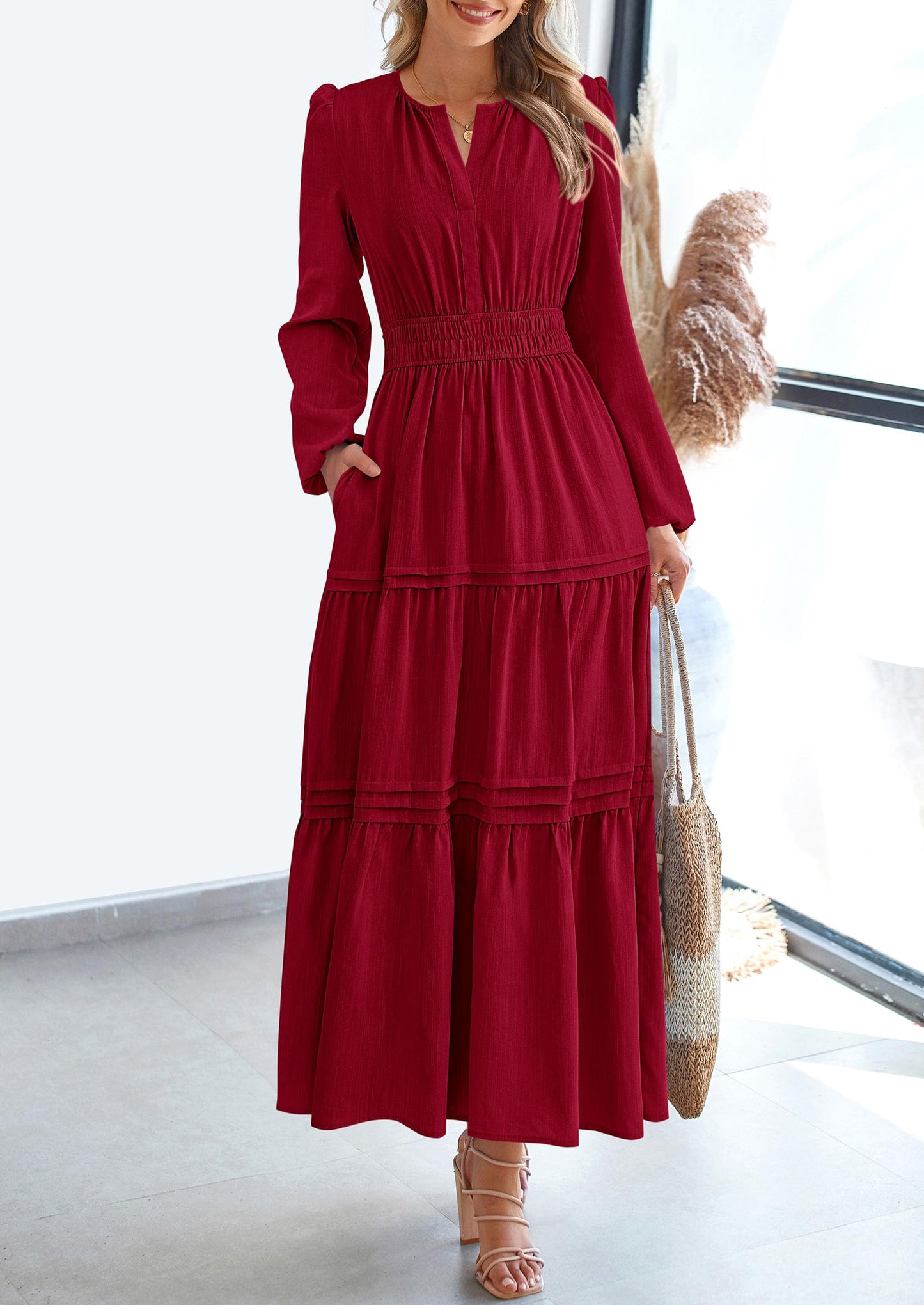 BlushFlow™ - Maxi Dress
