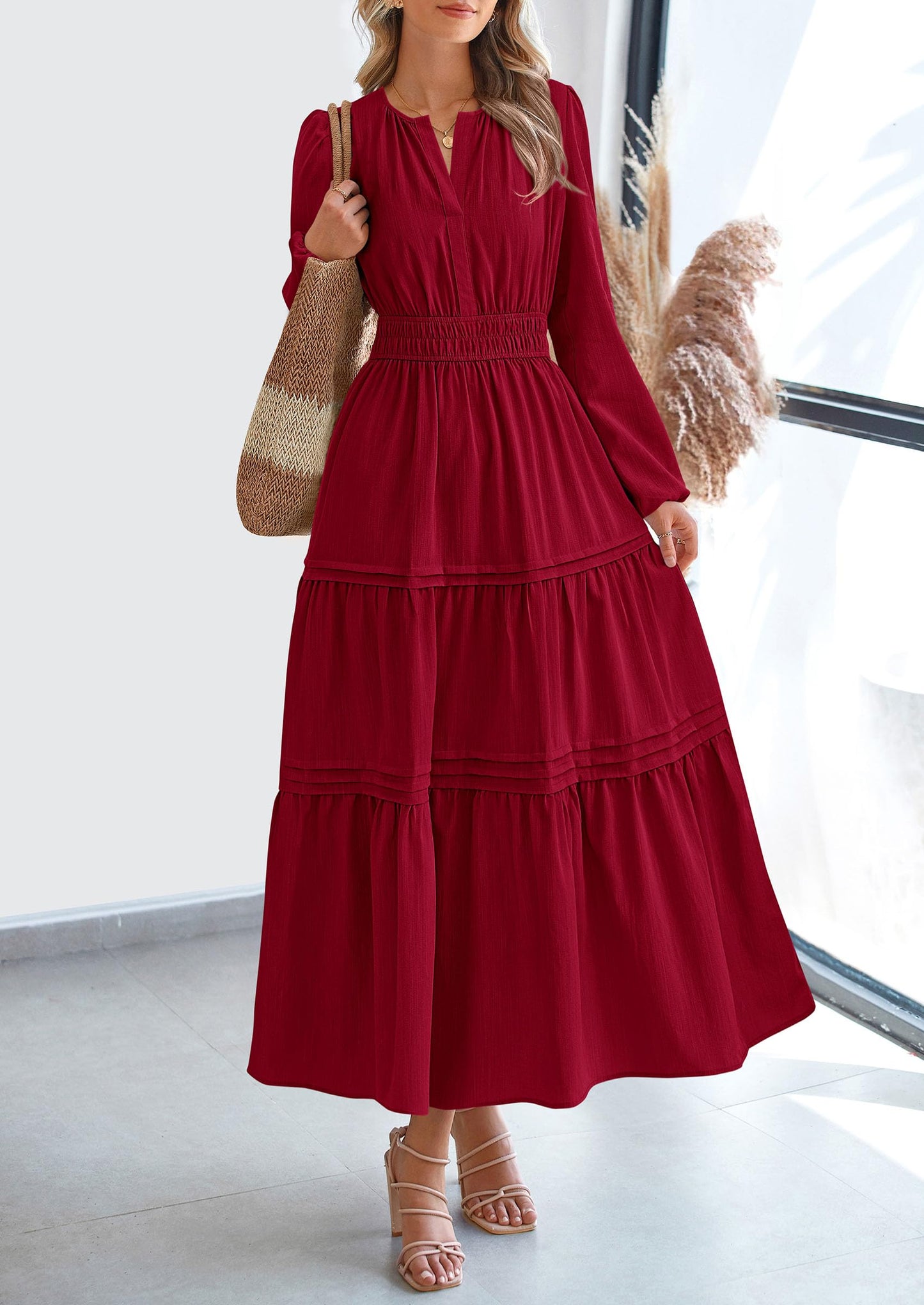 BlushFlow™ - Maxi Dress