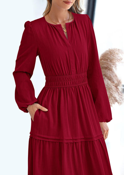 BlushFlow™ - Maxi Dress