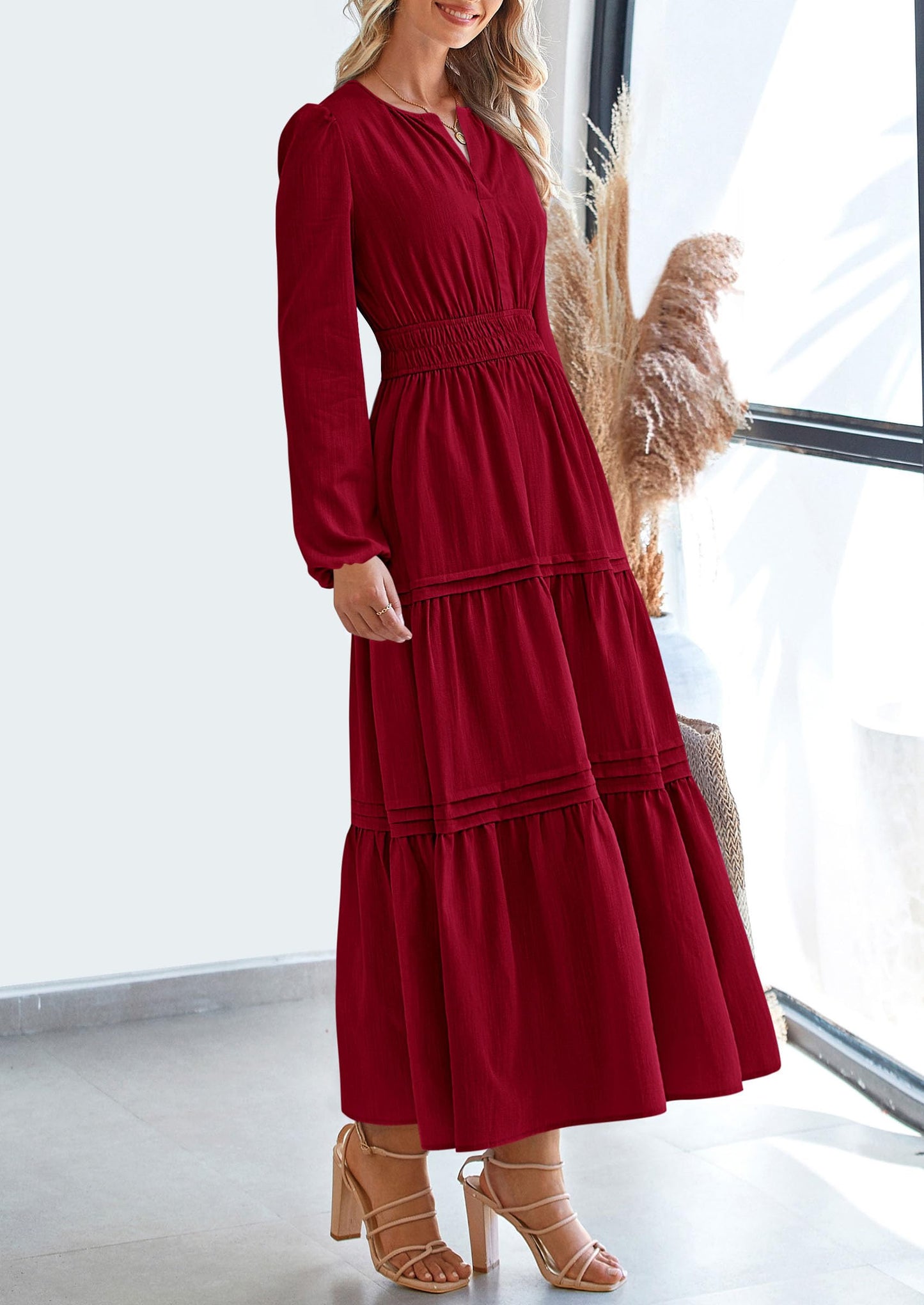 BlushFlow™ - Maxi Dress