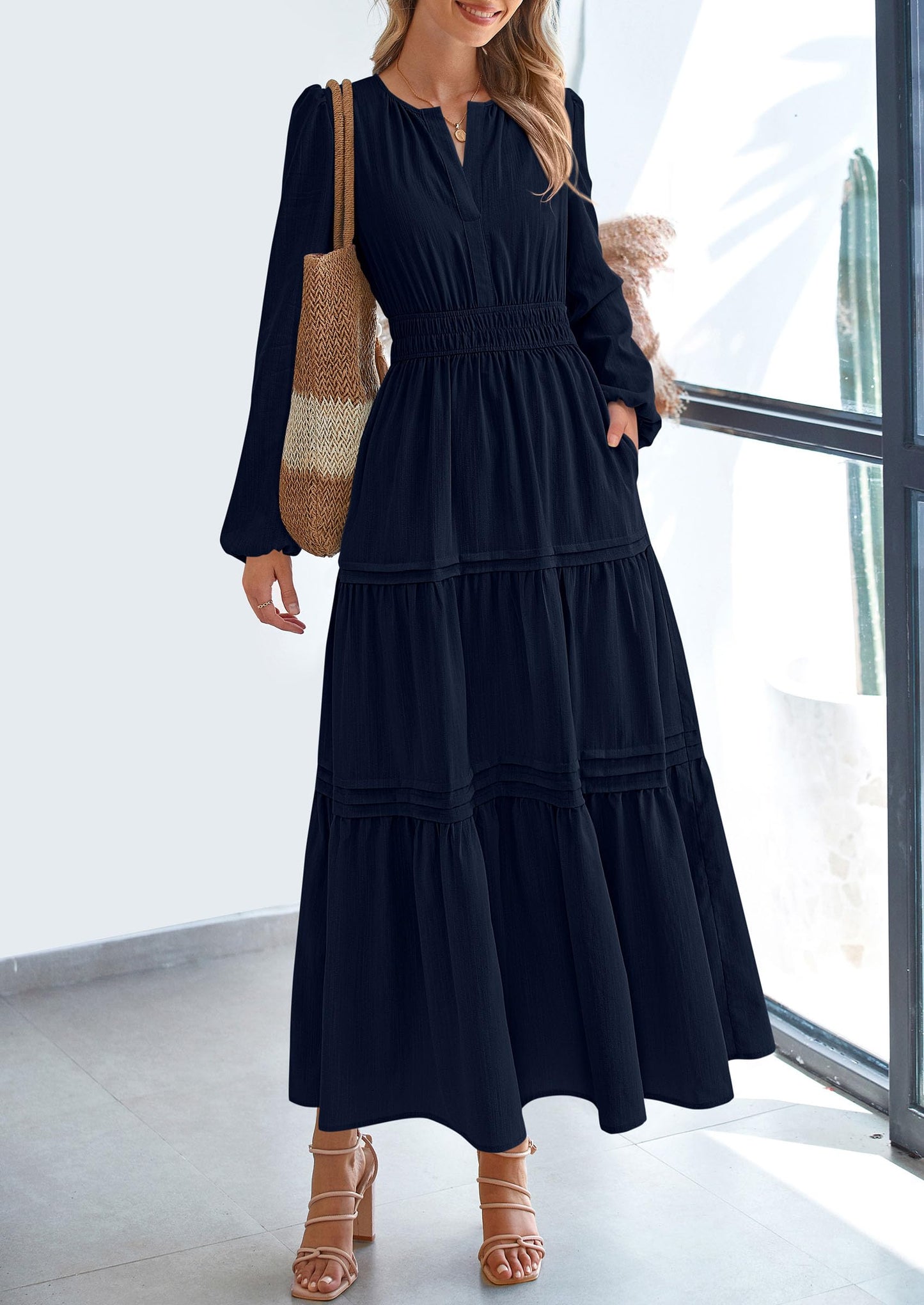 BlushFlow™ - Maxi Dress