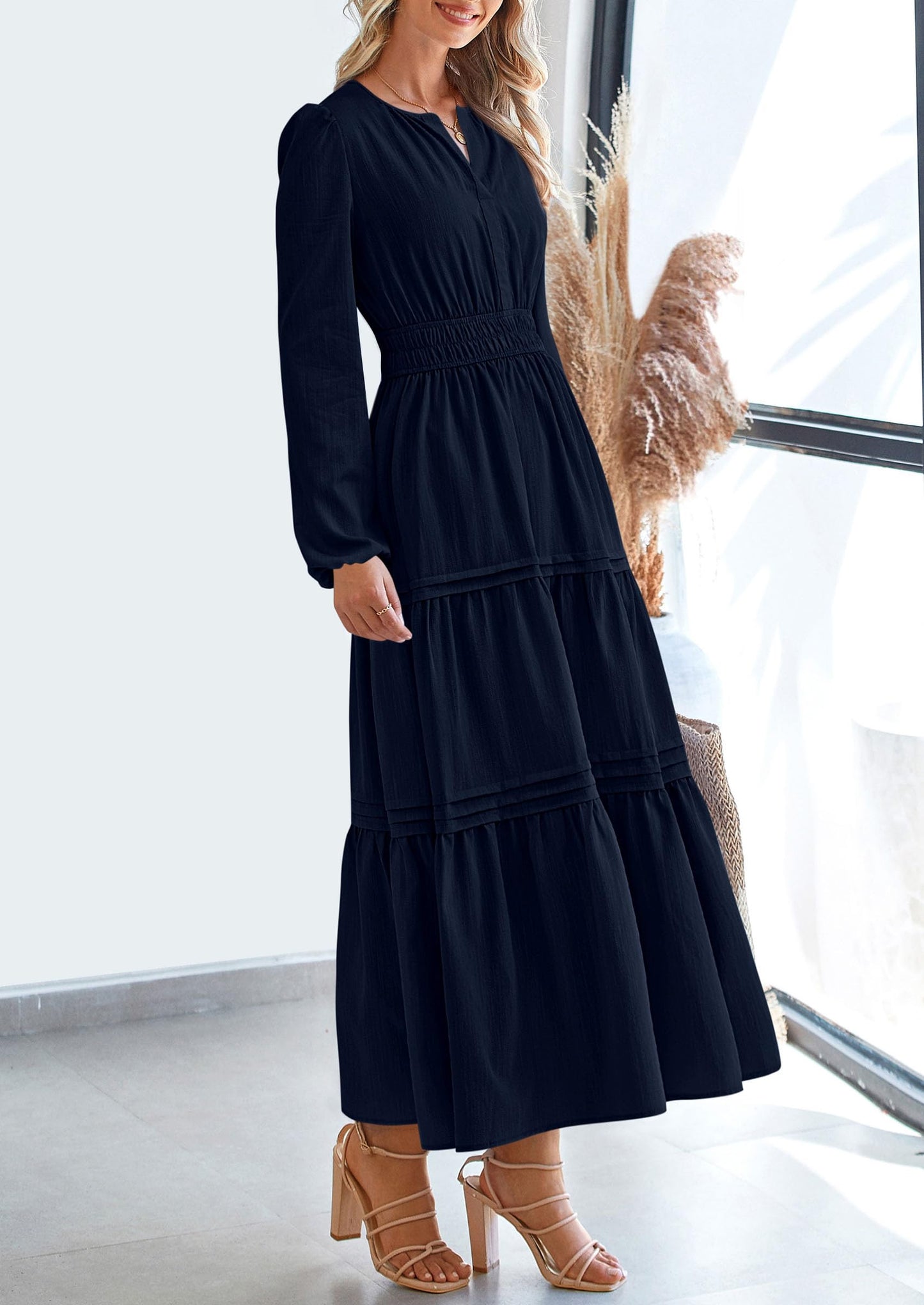 BlushFlow™ - Maxi Dress