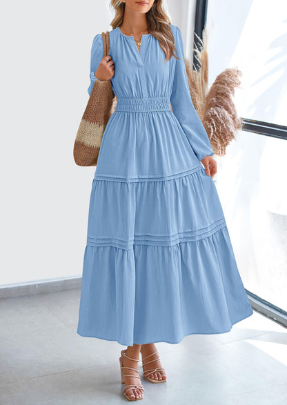 BlushFlow™ - Maxi Dress