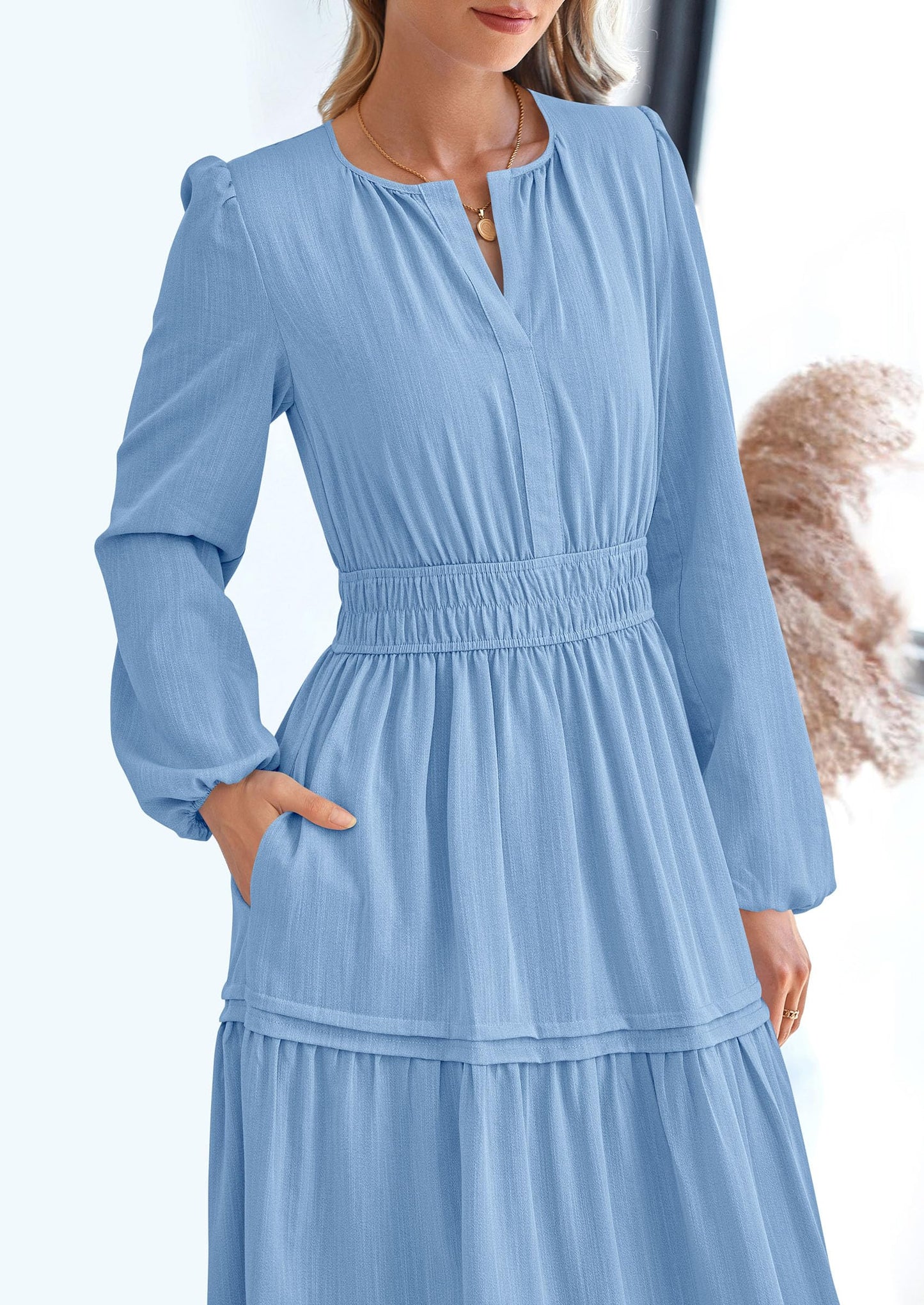 BlushFlow™ - Maxi Dress