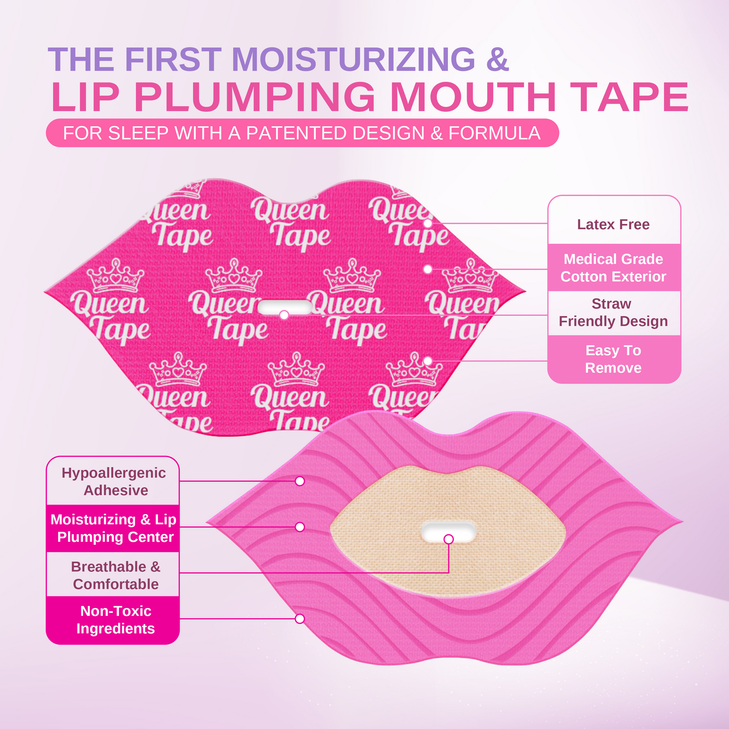Queen Tape™ - Hydrating Collagen Mouth Tape