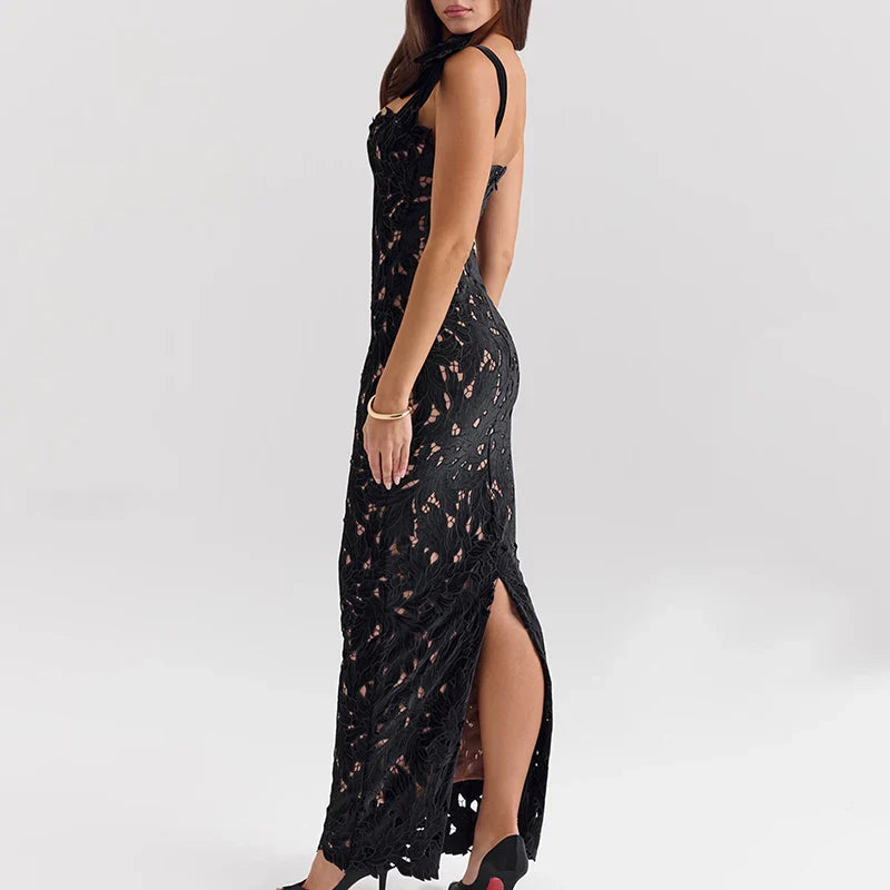 SecondSkin Lace™ Illusion Midi Dress