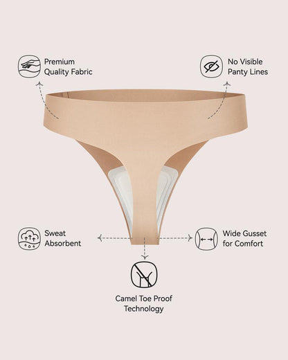 The Cameltoe Proof Thong (5 PACK)