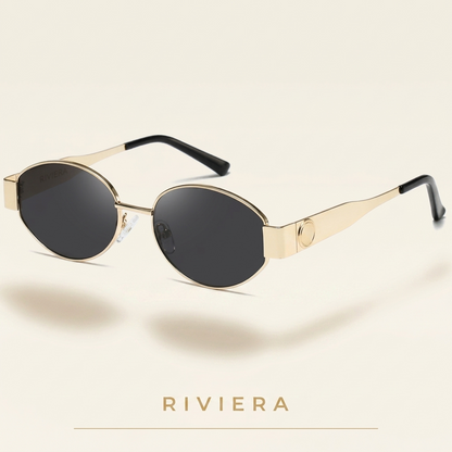 RIVIERA Retro Oval Sunglasses
